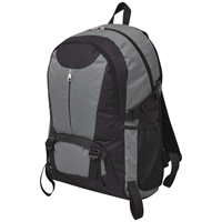 VidaXL Hiking rugzak 40 L zwart en grijs