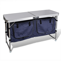 VidaXL Campingkastje met aluminium frame