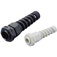 Trucomponents Wartel met beschermspiraal M20 Polyamide Zwart (RAL 9005) TRU COMPONENTS TC-AGR20SR203 1 stuks