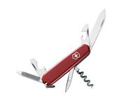 Victorinox Sportsman mit Ring Offiziersmesser 12-teilig, rot/silber