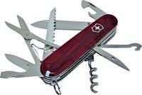 Victorinox Huntsman Schweizer Taschenmesser Anzahl Funktionen 15 Rot (transparent)