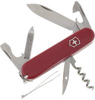 Victorinox Mittleres Taschenmesser Sportsman, 13 Funktionen Rot