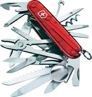 Victorinox SwissChamp Schweizer Taschenmesser Anzahl Funktionen 33 Rot (transparent)