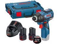 Bosch Akku-Drehschlagschrauber GDR 12V-110, mit 2 x 3,0 Ah Li-Ion Akku, L-BOXX