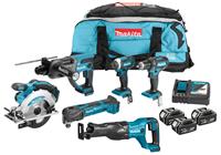 Makita DLX6038T 18 V Combiset voor divers zaag-, boor- en (slag)schroefwerk | Mtools