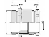 Wartel M25 Polyamide Lichtgrijs (RAL 7035) LappKabel SKINDICHTÂ® SVFK-M 25/16 25 stuks