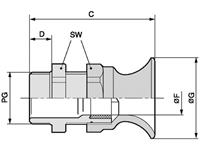 LAPP 53015420 Wartel Met beschermtrompet PG11 Polyamide Zilver-grijs (RAL 7001) 100 stuk(s)
