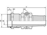 LAPP 52001200 Wartel PG42 Messing Messing 5 stuk(s)