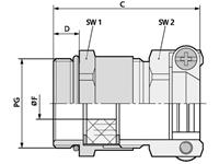 LAPP 52004280 Wartel PG9 Messing Messing 50 stuk(s)