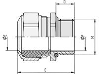 LAPP 52032625 SKINDICHT SM CRNI M 20X1,5 Gegenmutter M20 Nickel, Stahl Nickel 10St.