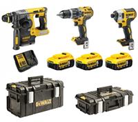 DeWALT DCK368P3T-QW 18V Boormachine combiset met 3 accu's OP=OP