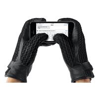 Mujjo Leder Crochet Touchscreen Gloves Size 8 (M)