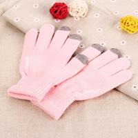 HAWEEL drie vingers Touch Screen handschoenen voor kinderen voor iPhone Galaxy Huawei Xiaomi HTC Sony LG en andere Touch scherm Devices(Pink)