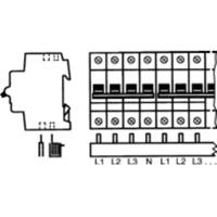 PS 4/12 - Phase busbar 4-p 10mm² 211,2mm PS 4/12