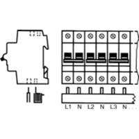 PS4/12NA - Phase busbar 4-p 10mm² PS4/12NA