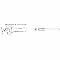 Schlagmaulschlüssel 4204 SW 60mm L.320mm CR-A-STA STAHLWILLE