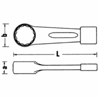 Stahlwille 8 55 42010055 Schlag-Ringschlüssel