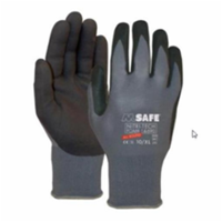 Handschoen M-Safe Nitrile Microfoam 14-690 zwarte super lichte...