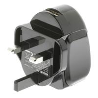 Valueline USB-Lader 2.4 A UK-Stekker en SmartID Zwart - 