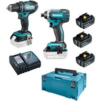 Kit DLX2127TJ1 (DDF482 + DTD152 + 3 x 5,0 Ah + DC18RC + makpac 3) - Makita