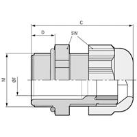 LAPP 54115260 Wartel M50 Polyamide Zwart (RAL 9005) 5 stuk(s)