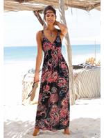 Lascana Maxi-jurk met paisley print en verstelbare halslijn, zomerjurk