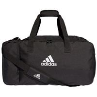 Adidas Sporttasche "Tiro Duffelbag M", verstellbarer, gepolsterter Schultergurt, Netztasche mit Reißverschluss, schwarz/weiß, XXL, XXL