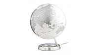 NR-0331F7NS-GB Globe Bright Chrome 30cm Diameter Kunststof Voet Engelstalig