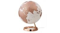 NR-0331F7NU-GB Globe Bright Copper 30cm Diameter Kunststof Voet Engelstalig