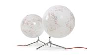 Atmosphere NR-0331NONO-GB Globe Nodo 30cm Diameter Met Verlichting Wit / Rood