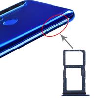 SIM-kaart lade + SIM-kaart lade/micro SD-kaart lade voor Huawei Nova 5i (blauw)