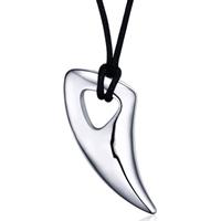 lgtjwls Tand kettinghanger Zilver met Touw ketting