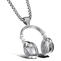 mendes heren kettinghanger Headphone Silver