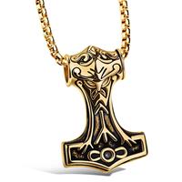 mendes Hammer Of thor kettinghanger Gold