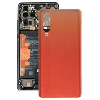 huismerk Achterklep van de batterij voor Huawei P30 (oranje)