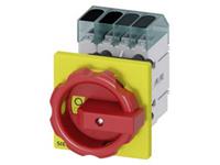 Belastbare scheidingsschakelaar Rood, Geel 4-polig 16 mm ² 63 A 690 V/AC Siemens 3LD34540TL53