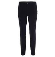 Mac Stoffhose "Anna", Slim Fit, Gummibund, paspelierte Taschen, für Damen, schwarz