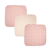 bébé jou Mulltücher 3er-Pack Leopard Pink 70x70 cm