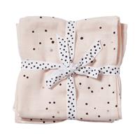 Done by Deer™ Spucktuch 2er-Pack Dreamy dots Puder