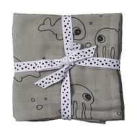 Done by Deer Sea Friends Hydrofiel Luiers Grey 2 Stuks