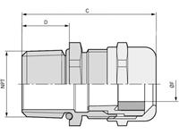 LAPP 53112076 Wartel 2 Messing Messing 5 stuk(s)