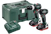 metabo Combo Set 2.1.12 (2x 4.0Ah LiHD accu) SB 18 LT BL&SSD 18 LT 400 BL in Metaloc III