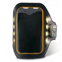 iPhone 5, iPhone 5S, iPhone SE Ksix LED-Sport Armband - Schwarz