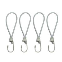 Zeltspanner elastisch weiß mit Haken 4 Stück im Blister