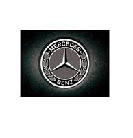 Magneet Mercedes-Benz - Logo Zwart