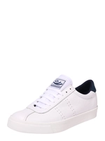 Superga Sneaker, cleaner Look, für Herren, weiß/navy, 43, 43