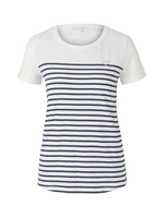 Tom Tailor T-Shirt, Ringeldesign, für Damen, navy white stripe