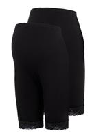 mamalicious Umstandsshorts MLLENNA 2er-Pack Black
