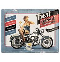Best Garage For Motorcycles Metalen Bord - 30 x 40 cm