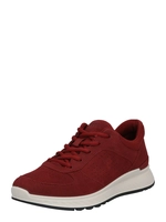ecco Exostride W Sneaker, Echleder, atmungsaktiv, für Damen, dunkelrot